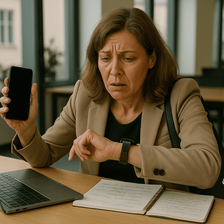 Overwhelmed Julie