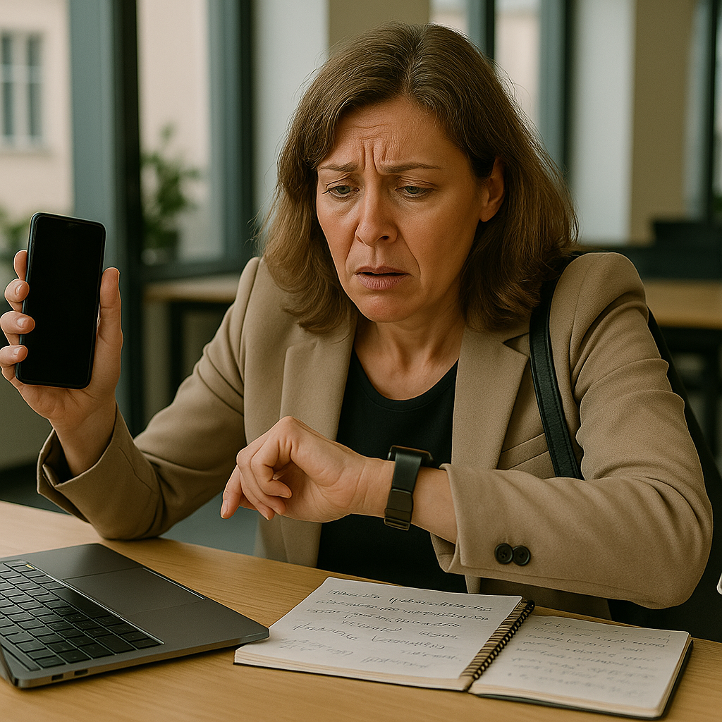 Overwhelmed Julie