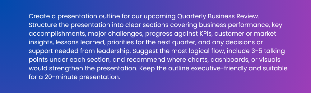 Prepare Presentation Outlines